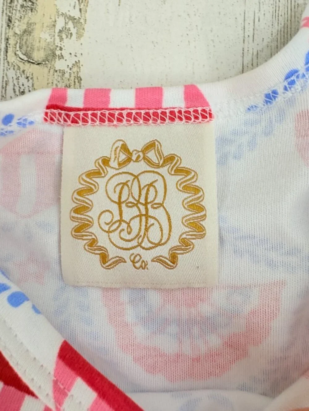 The Beaufort Bonnet Company Polly Play Dress American Swag Sz 8 Patriotic